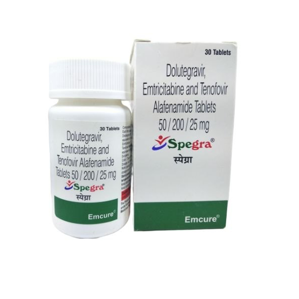 Spegra (Dolutegravir+Tenofovir alafenamide+Emtricitabine) Emcure