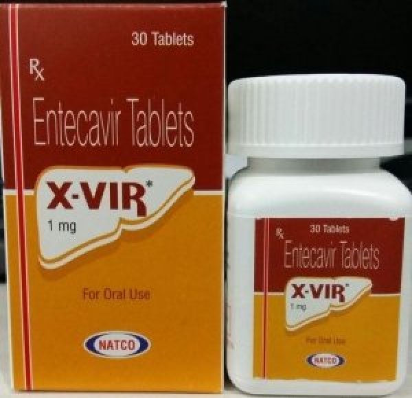 X-Vir 1 mg (Энтекавир) Natco 30 таблеток